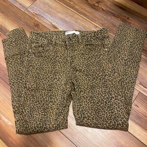 Zara Cheetah Print Jeans